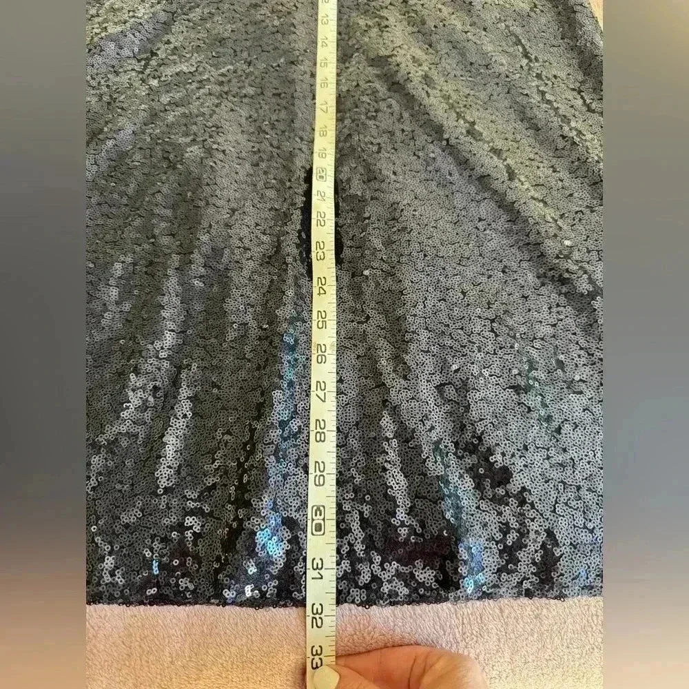 Lulu’s Sequin Shift Dress Navy Blue Size Small. Beautiful and comfortable. - Picture 11 of 11